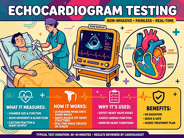 Echocardiogram testing